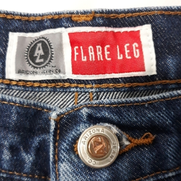 Arizona Jeans. Co women's Flare Leg blue  Size 3 - Picture 5 of 10